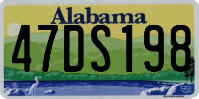 AL license plate 47DS198