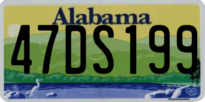 AL license plate 47DS199