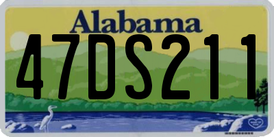 AL license plate 47DS211