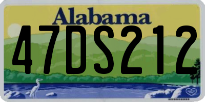 AL license plate 47DS212