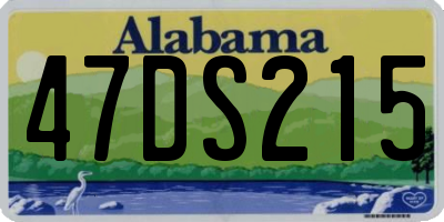 AL license plate 47DS215