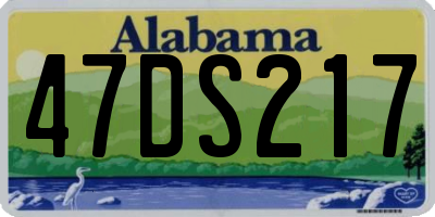 AL license plate 47DS217