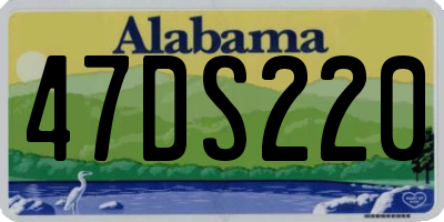 AL license plate 47DS220