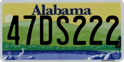 AL license plate 47DS222