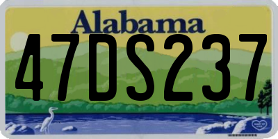 AL license plate 47DS237