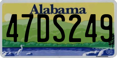 AL license plate 47DS249