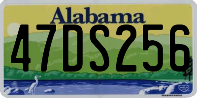 AL license plate 47DS256