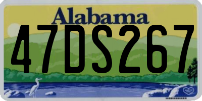 AL license plate 47DS267