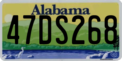 AL license plate 47DS268