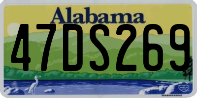 AL license plate 47DS269