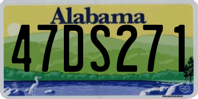 AL license plate 47DS271