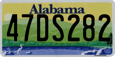 AL license plate 47DS282