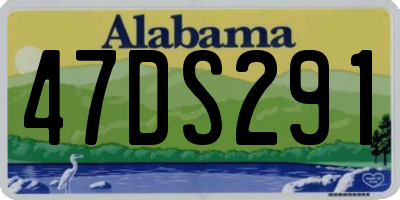 AL license plate 47DS291