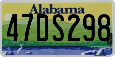 AL license plate 47DS298