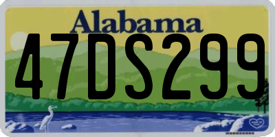 AL license plate 47DS299