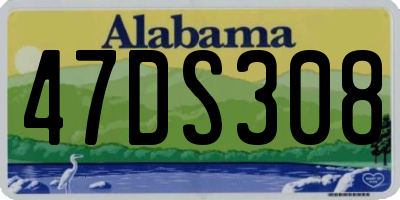 AL license plate 47DS308