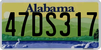 AL license plate 47DS317
