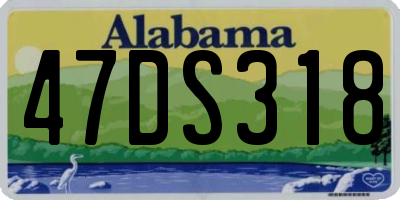AL license plate 47DS318