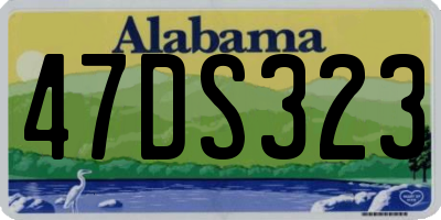 AL license plate 47DS323