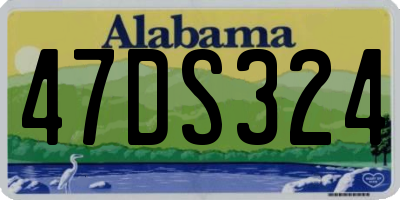 AL license plate 47DS324