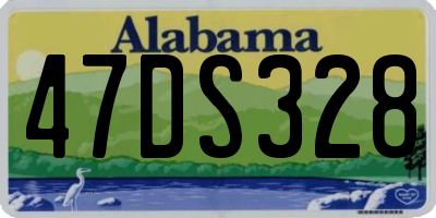 AL license plate 47DS328