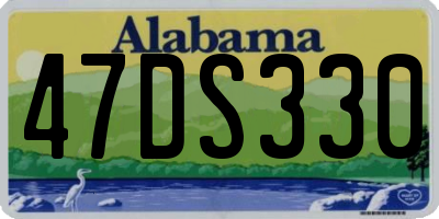 AL license plate 47DS330