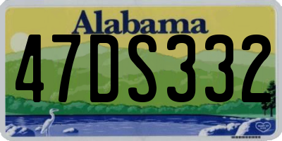 AL license plate 47DS332