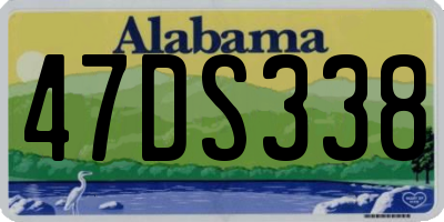 AL license plate 47DS338