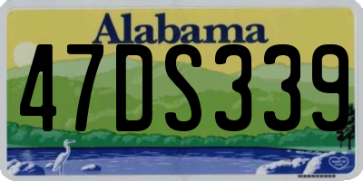 AL license plate 47DS339