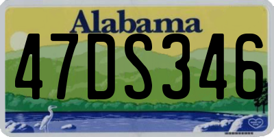 AL license plate 47DS346