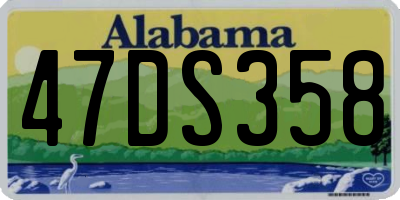 AL license plate 47DS358