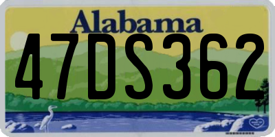 AL license plate 47DS362