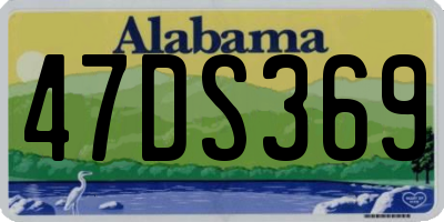 AL license plate 47DS369