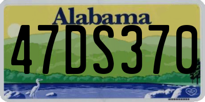 AL license plate 47DS370