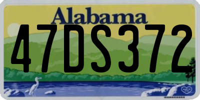 AL license plate 47DS372