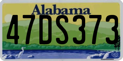 AL license plate 47DS373