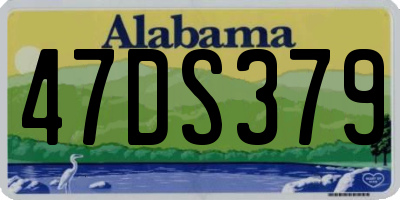 AL license plate 47DS379