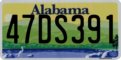 AL license plate 47DS391