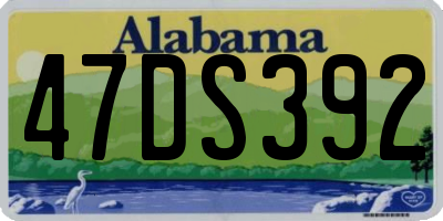 AL license plate 47DS392