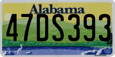 AL license plate 47DS393