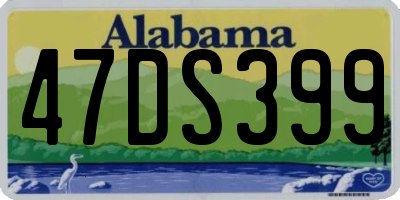 AL license plate 47DS399