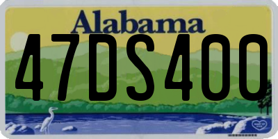 AL license plate 47DS400
