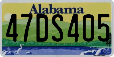 AL license plate 47DS405