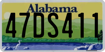 AL license plate 47DS411