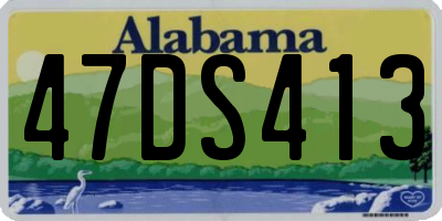 AL license plate 47DS413