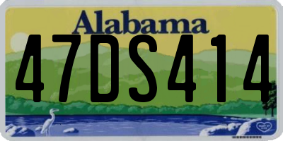 AL license plate 47DS414