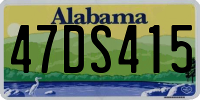 AL license plate 47DS415