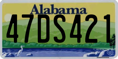 AL license plate 47DS421