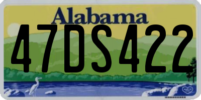 AL license plate 47DS422