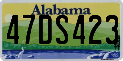 AL license plate 47DS423